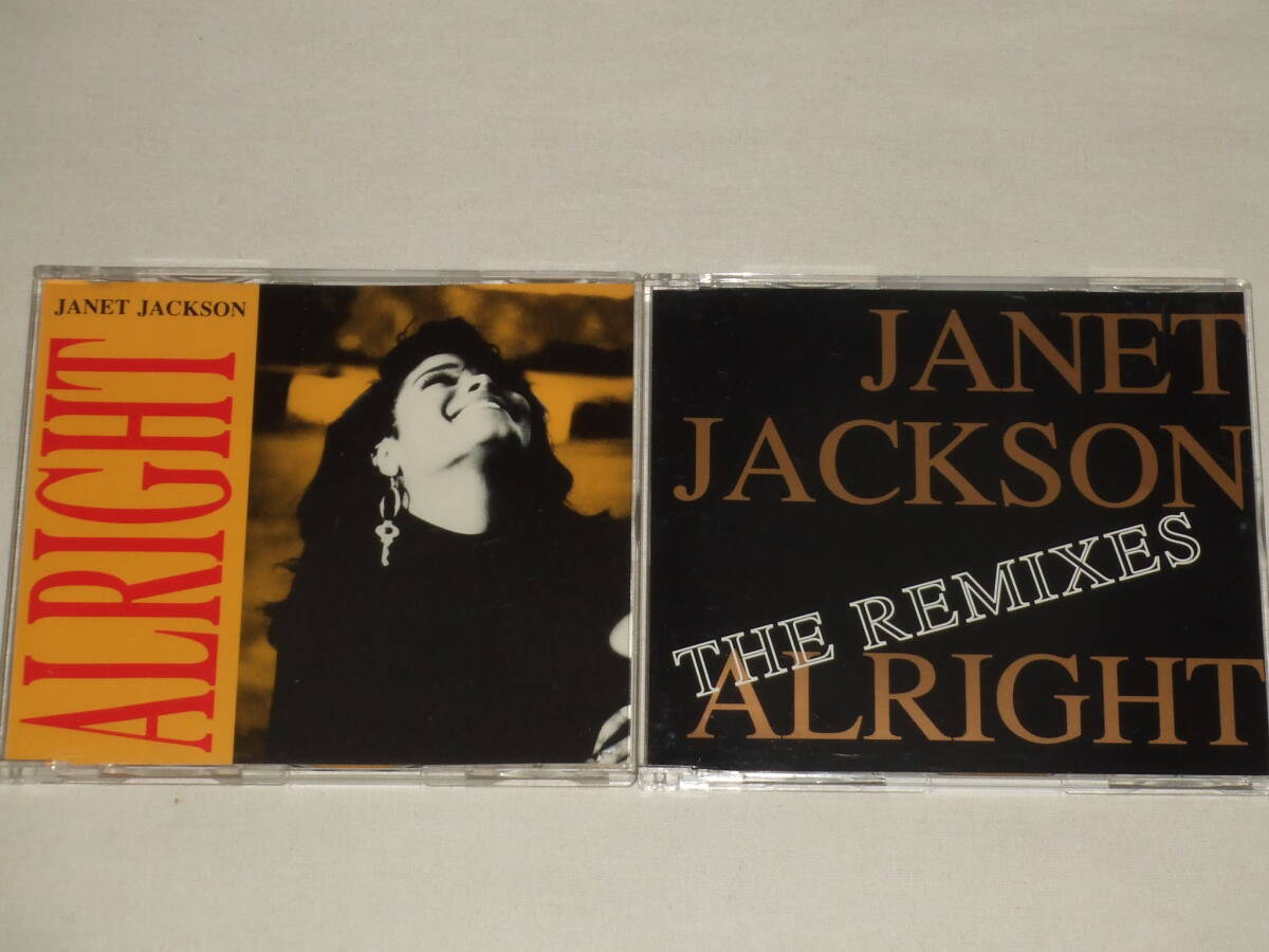 JANET JACKSON/プロモーションCD2枚「ALRIGHT」「ALRIGHT THE REMIXES」/ジャネット・ジャクソン オールライト ザ リミックス シングル_画像1