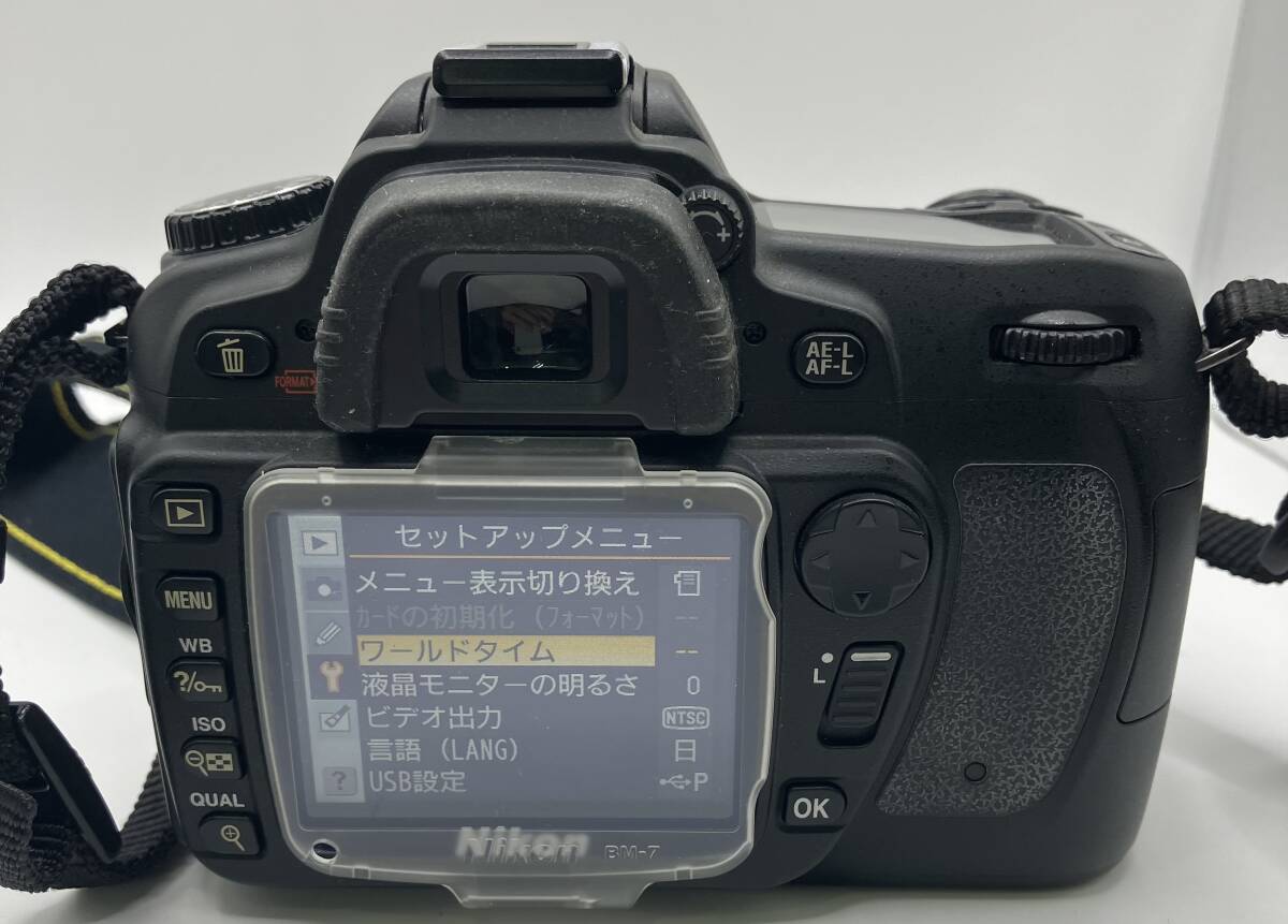 【7520】Nikon ニコン D80 ボディ 一眼レフカメラ バッテリー付き アダプター付き 通電確認済の画像8