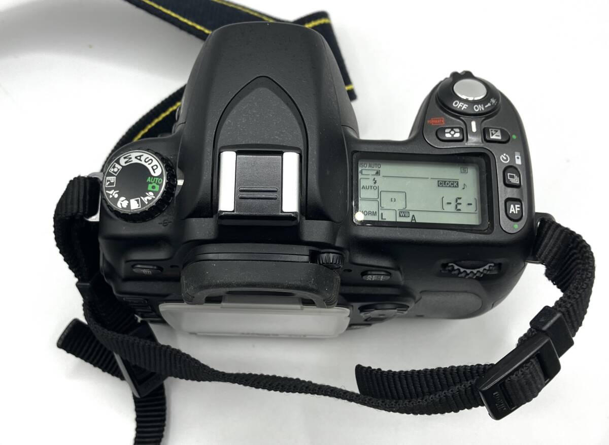 【7520】Nikon ニコン D80 ボディ 一眼レフカメラ バッテリー付き アダプター付き 通電確認済の画像6