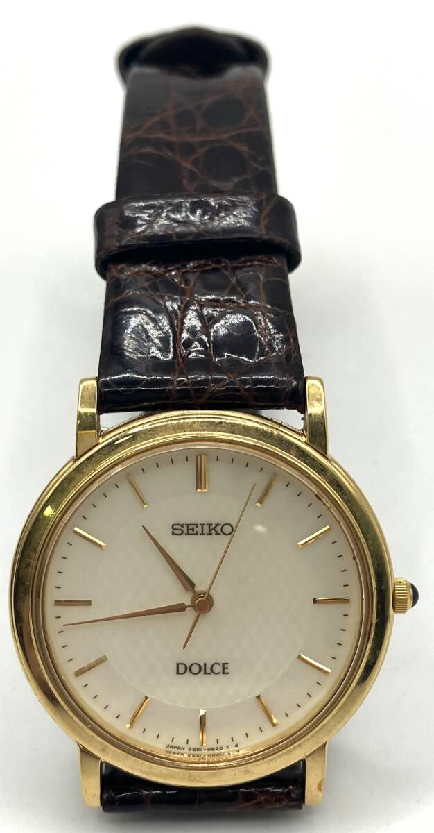 【7539】SEIKO セイコー DOLCE ドルチェ SGP 30 5E61-0A80 メンズ 腕時計 ケース付き_画像2
