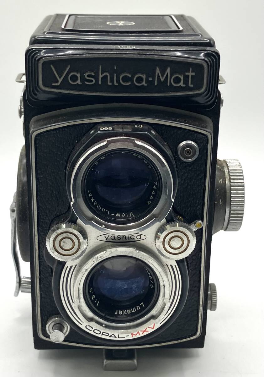 【7501】YASHICA ヤシカ Yashica-Mat COPAL-MXV 1:3.2 1:3.5 f=80㎜ フィルムカメラ 二眼レフ ケース付き ジャンクの画像2