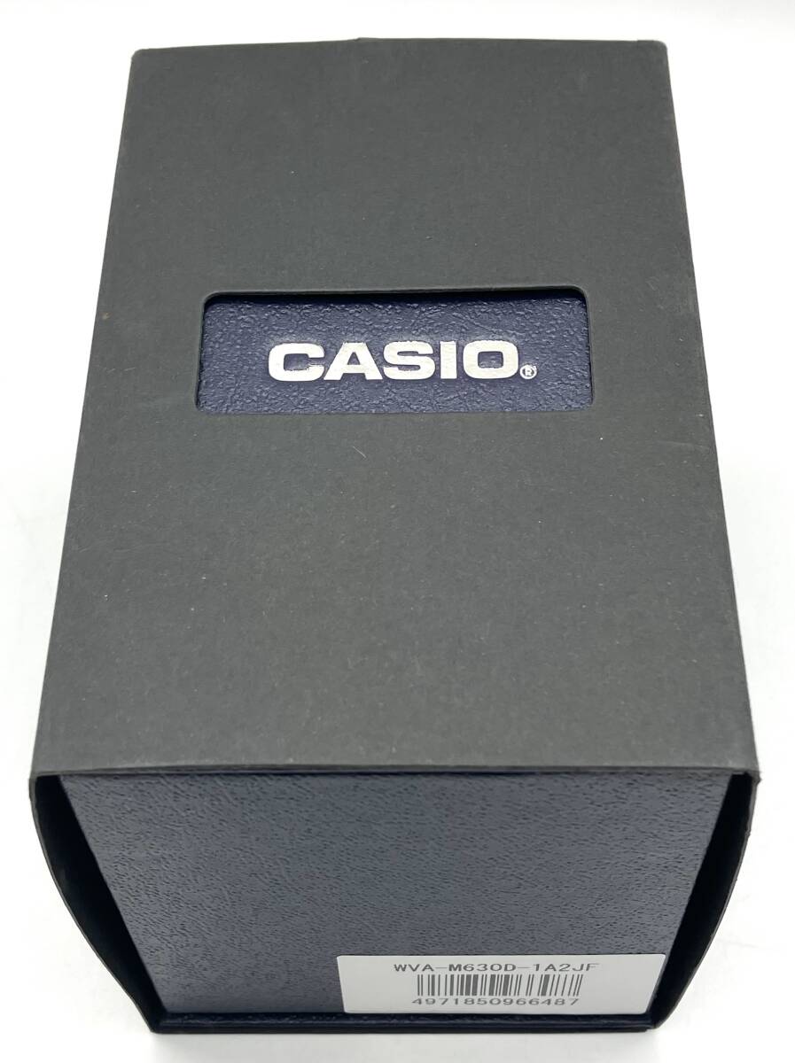 【7293】CASIO カシオ wave ceptor WVA-M630D-1A2JF 腕時計 ソーラー電波時計 箱付き 不動 ジャンクの画像10