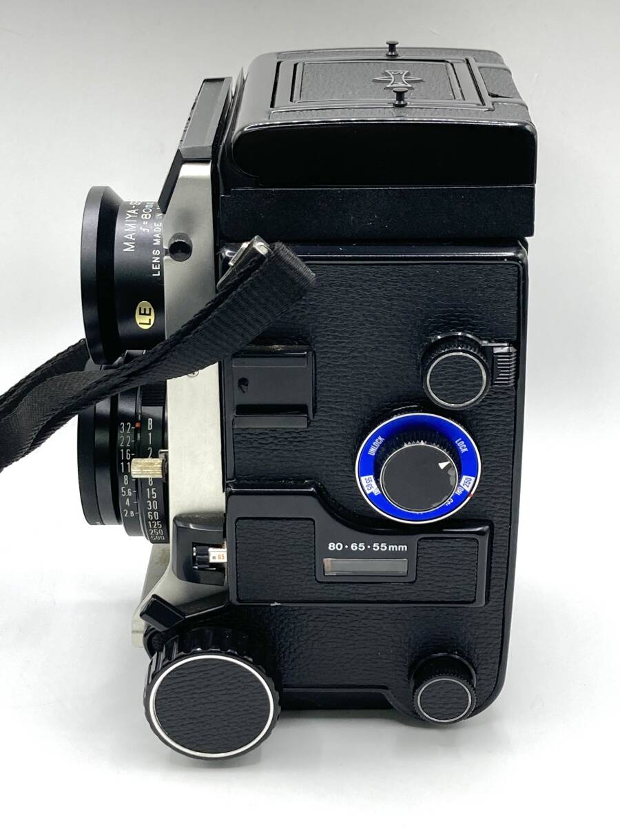 【7103】MAMIYA C330 Professional S MAMIYA-SEKOR S f=80mm 1:2.8 レンズ2点 1:4.5 f=55mm/f=180mm,取説/その他付属付き 二眼レフカメラ_画像3
