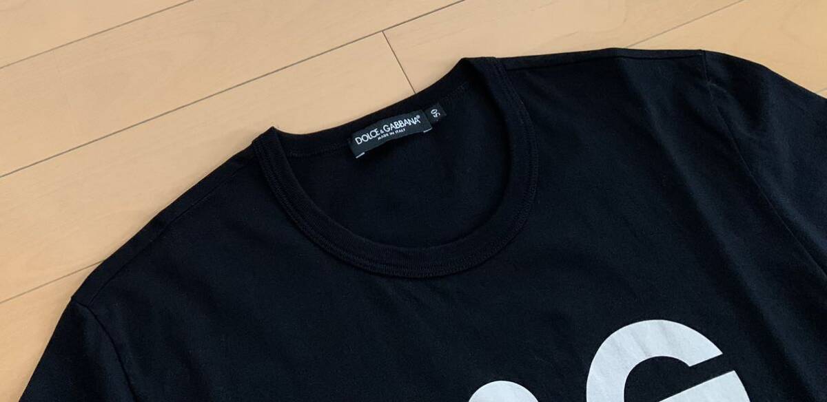 ドルチェ&ガッバーナ DG 黒 フロントDGロゴ デザイン クルーネック Tシャツ カットソー 綺麗の画像4