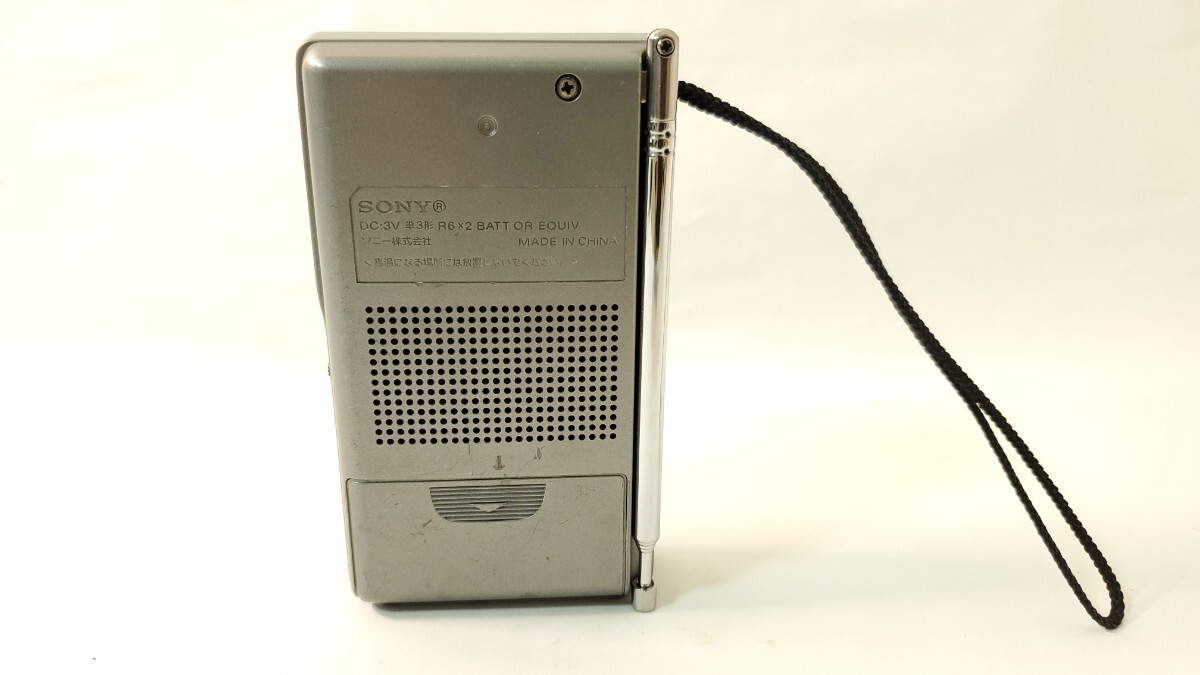 SONY FM AM ラジオ動作確認済み 携帯ラジオ コンパクトラジオ 昭和レトロ ポータブルの画像3