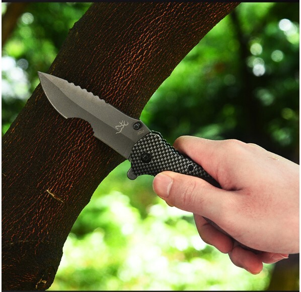 アウトドアナイフ フォールディングナイフ キャンプ 折りたたみナイフ 3CR13鋼 フィッシングナイフ X50の画像5