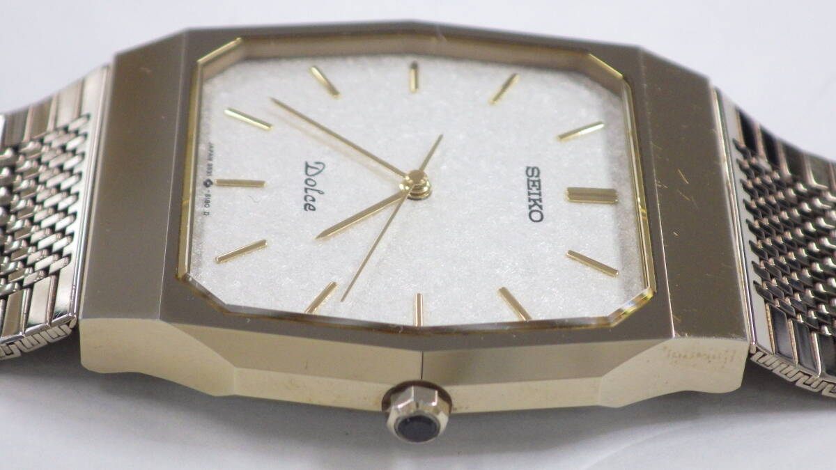 セイコー ドルチェ メンズ クォーツ 腕時計 9531-5150 電池交換済 極美品 SEIKOの画像6
