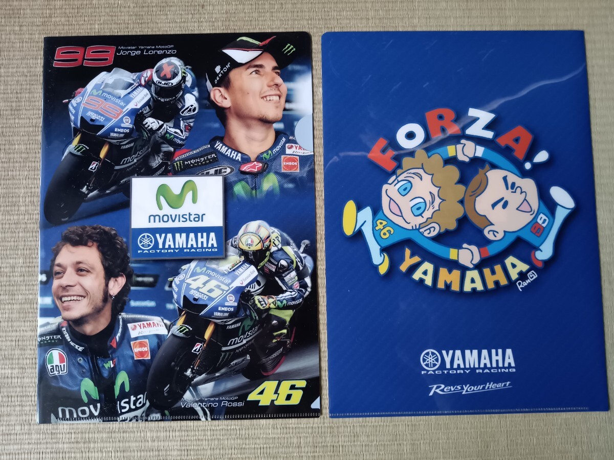 ヤマハファクトリー モビスターヤマハ 半袖シャツ クリアファイル ステッカー ロッシVR46 ホルヘロレンソ モトGPグッズノベルティーの画像5