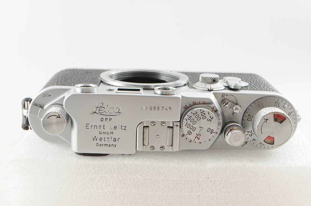 ★美品★ Leica IIIf 3f レッドダイヤル セルフタイマー付 ライカ バルナック型 TEWE Polyfocus View Finder ドイツ製 35-200 #1538の画像3