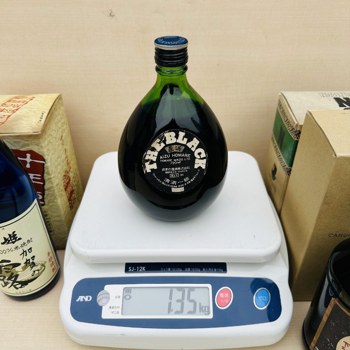 1円~ 未開栓 6本 菊姫 加賀の露 麦焼酎 くろうま 黒 丸瓶 本格芋焼酎 カンゴシナ 古酒 目減り U141の画像10