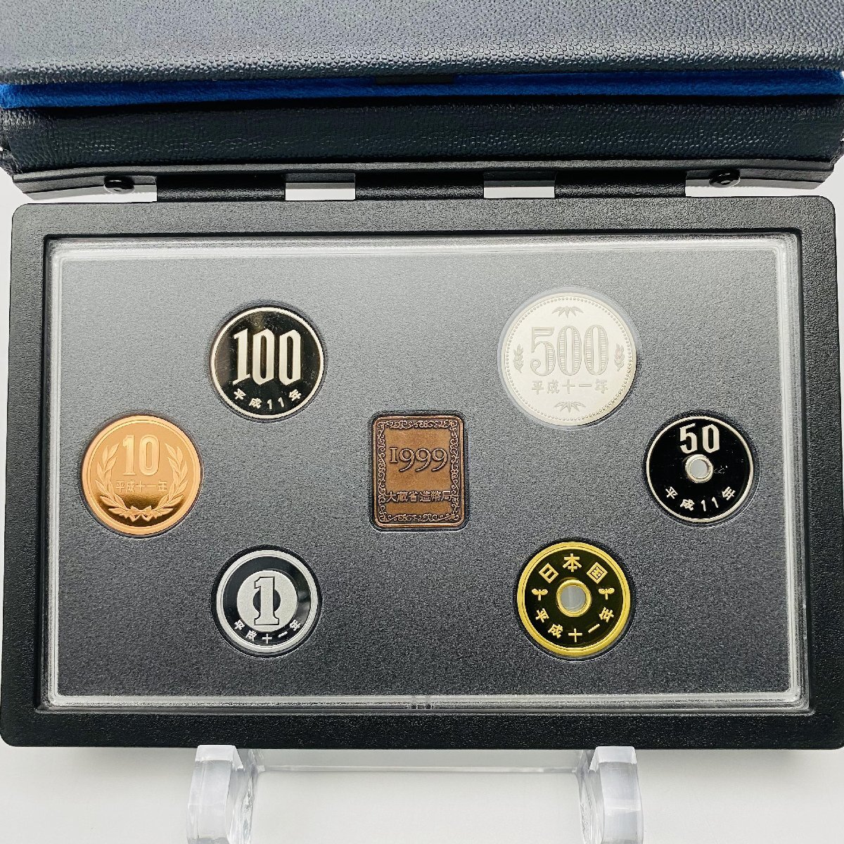 1999年 平成11年 通常プルーフ貨幣セット 額面666円 年銘板有 全揃い 記念硬貨 記念貨幣 貨幣組合 日本円 限定貨幣 コレクション P1999の画像1