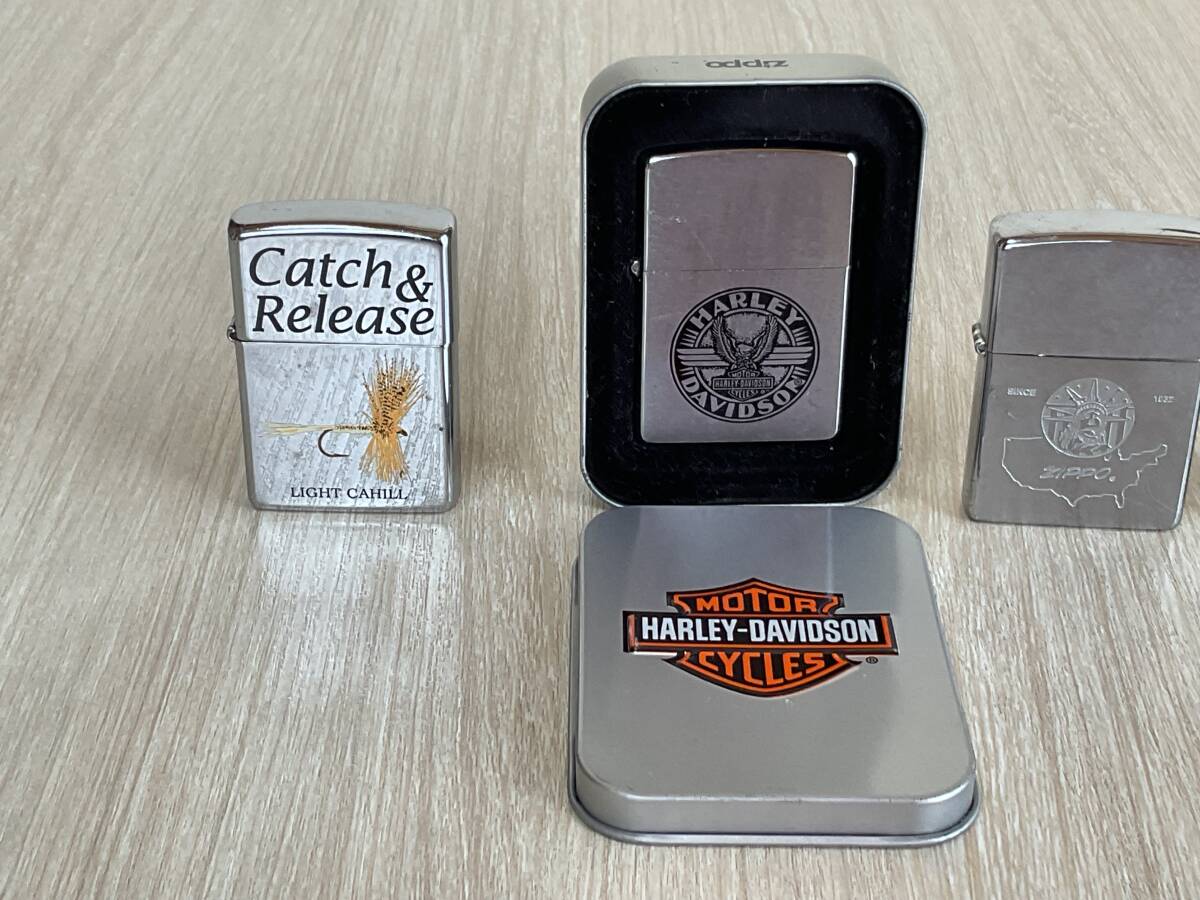 Zippo ジッポ　ハーレーダビッソン　他3個　4個　まとめ_画像2