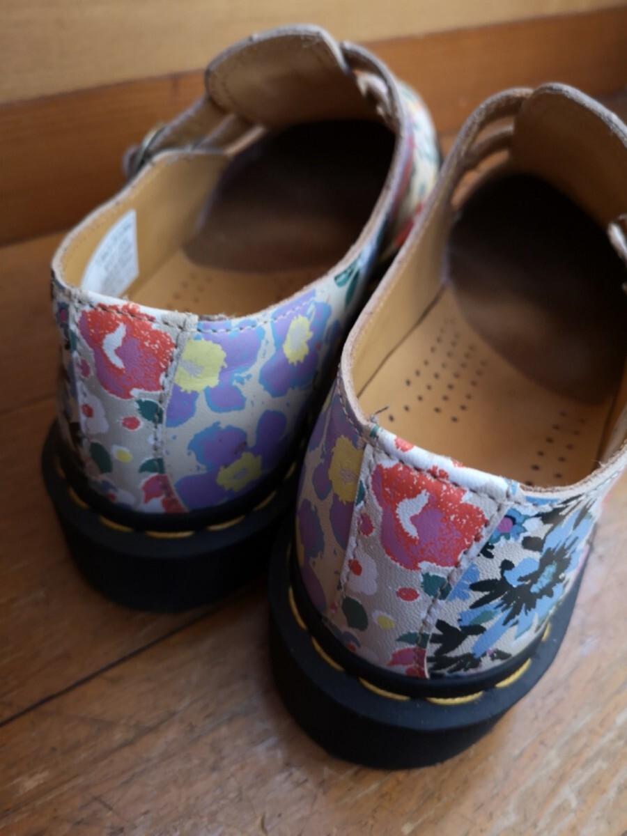 ドクターマーチン メリー ジェーン 花柄 レディース ツインストラップ Tバー フラワー Dr.MARTENS MARY JANE FLORAL MASH UP BACKHAND_画像7