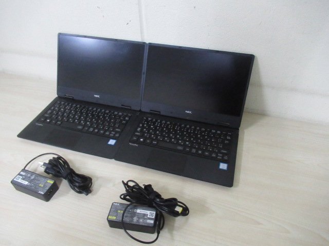 NEC PC-VKT-12HZG3 i5-7Y54 1.2G 4GB/SSD128GB 12.5インチDVD無/2台セット(E-48 24-408.10)