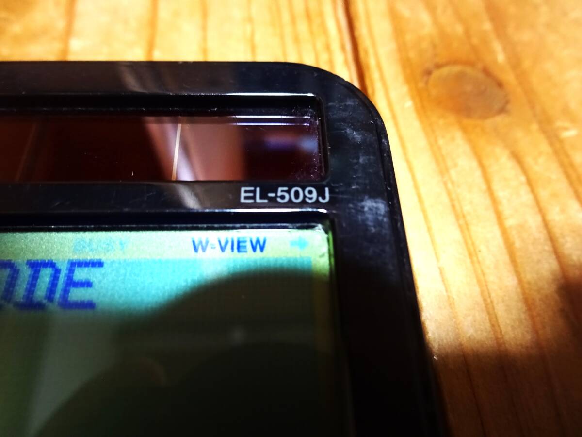 ◆ SHARP 関数電卓　EL-509J　/ 使用品 / ■寸法：約 17.5cm × 8.5cm　■カラー：ブラック　□送料無料