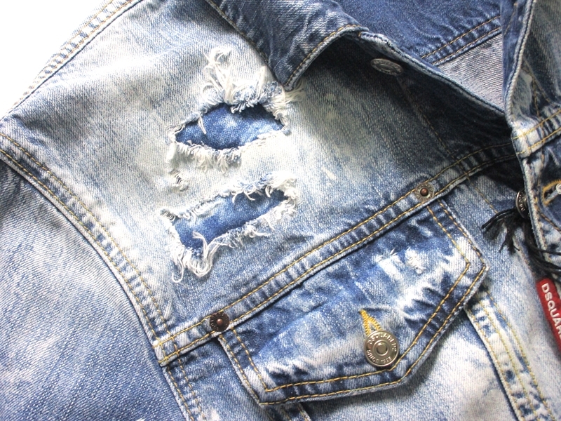 新品 Dsquared2 ディースクエアード Over Jean Jacket デニム ジャケット Gジャン XSの画像4