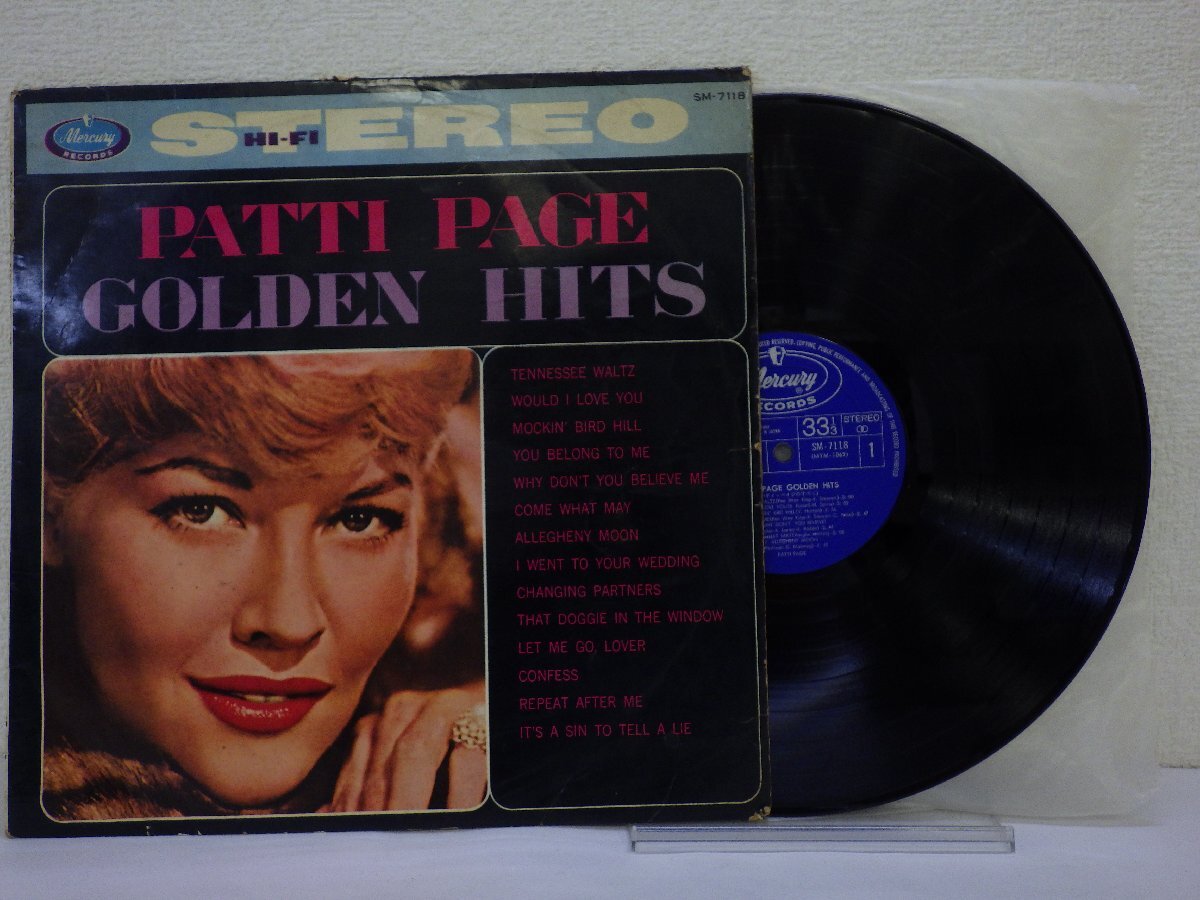 LP レコード PATTI PAGE パティ ペイジのすべて GOLDEN HITS 【 VG+ 】 E10920Zの画像1