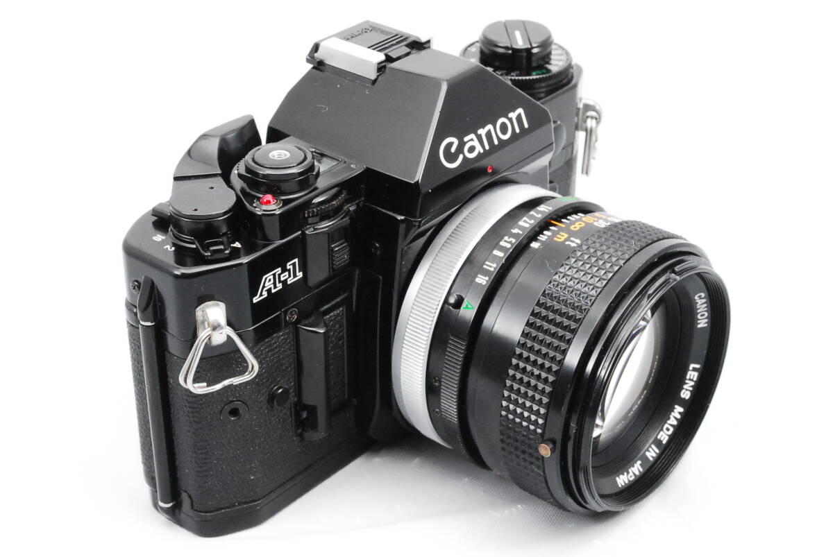 【意外と綺麗・シャッター鳴き無し】★キャノン・モルト新品交換済★ Canon A-1 #0404 + CANON LENS FD 50㎜ f/1.4 S.S.C. #0424の画像2