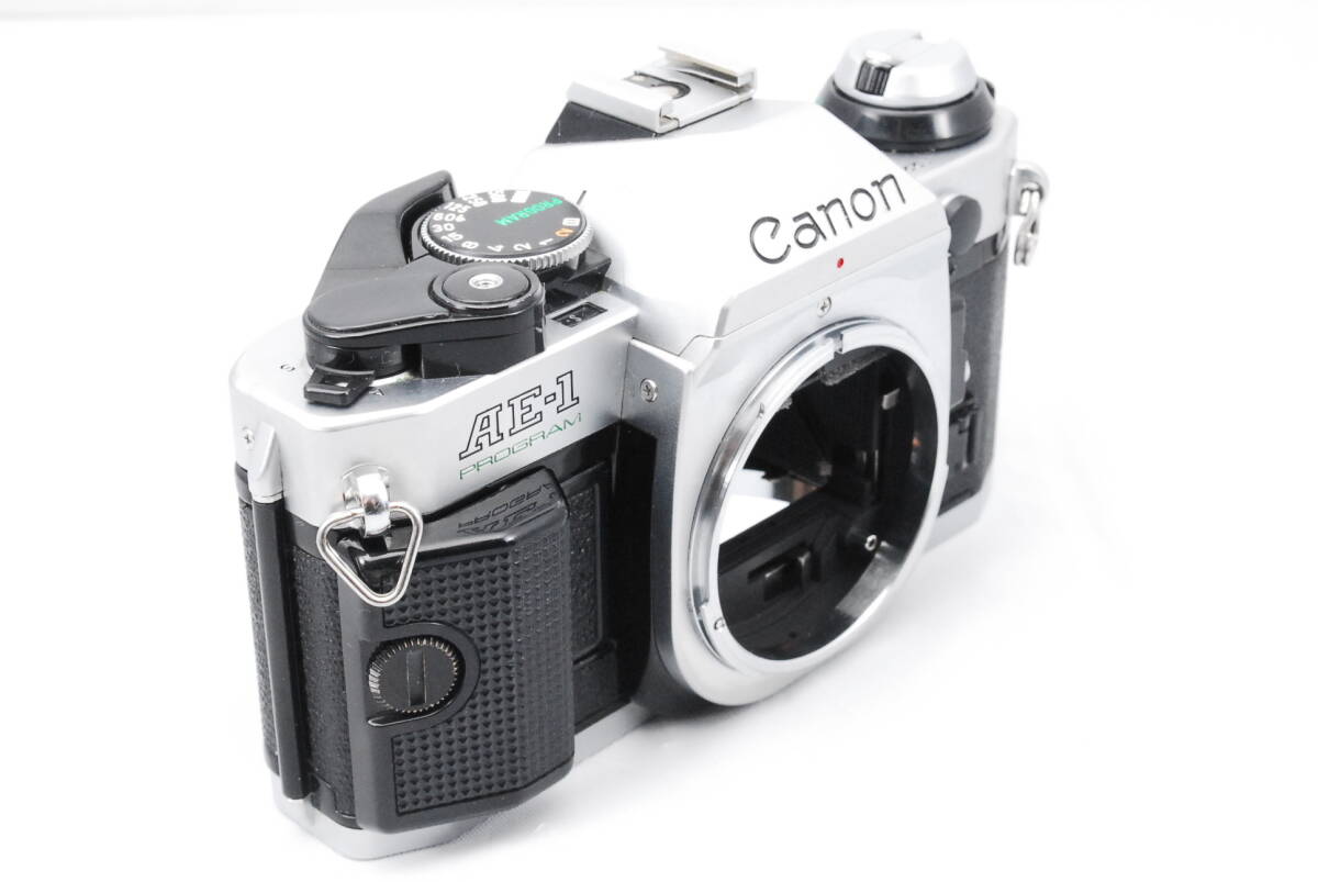 【意外と綺麗・シャッター鳴き無し】★キャノン・モルトプレーン新品交換済★ Canon AE-1 PROGRAM SLR Film Camera silver 本体のみ #0664の画像2