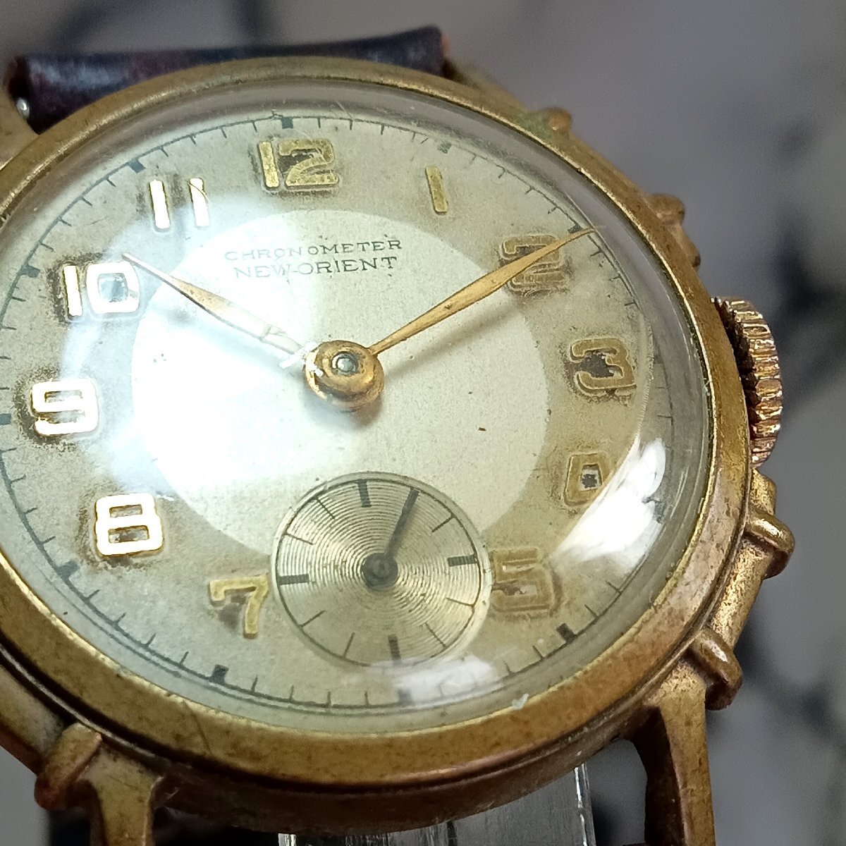 chronometer NEW ORIENT クロノメーター ニューオリエント 手巻き 腕時計 稼働品 ヴィンテージ 希少 コレクション nmx-994の画像5