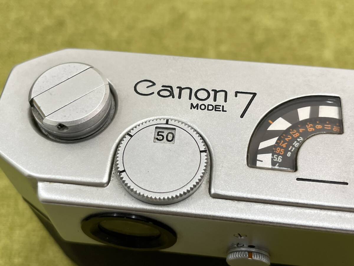 Canon MODEL 7 レンジファインダー カメラ Canon LENS レンズ 50mm F1.8 フィルム ジャンク の画像2