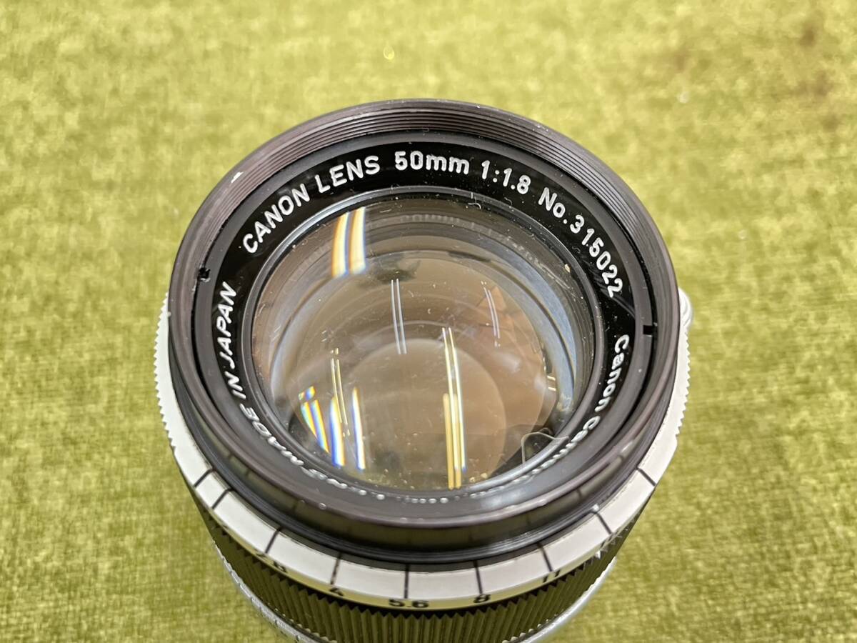 Canon MODEL 7 レンジファインダー カメラ Canon LENS レンズ 50mm F1.8 フィルム ジャンク の画像7