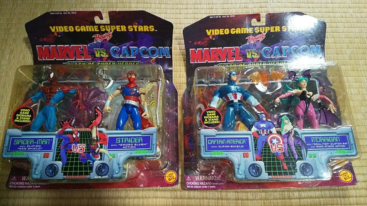 マーヴルvsカプコン フィギュア スパイダーマン キャプテンアメリカ MARVEL vs CAPCOM spiderman