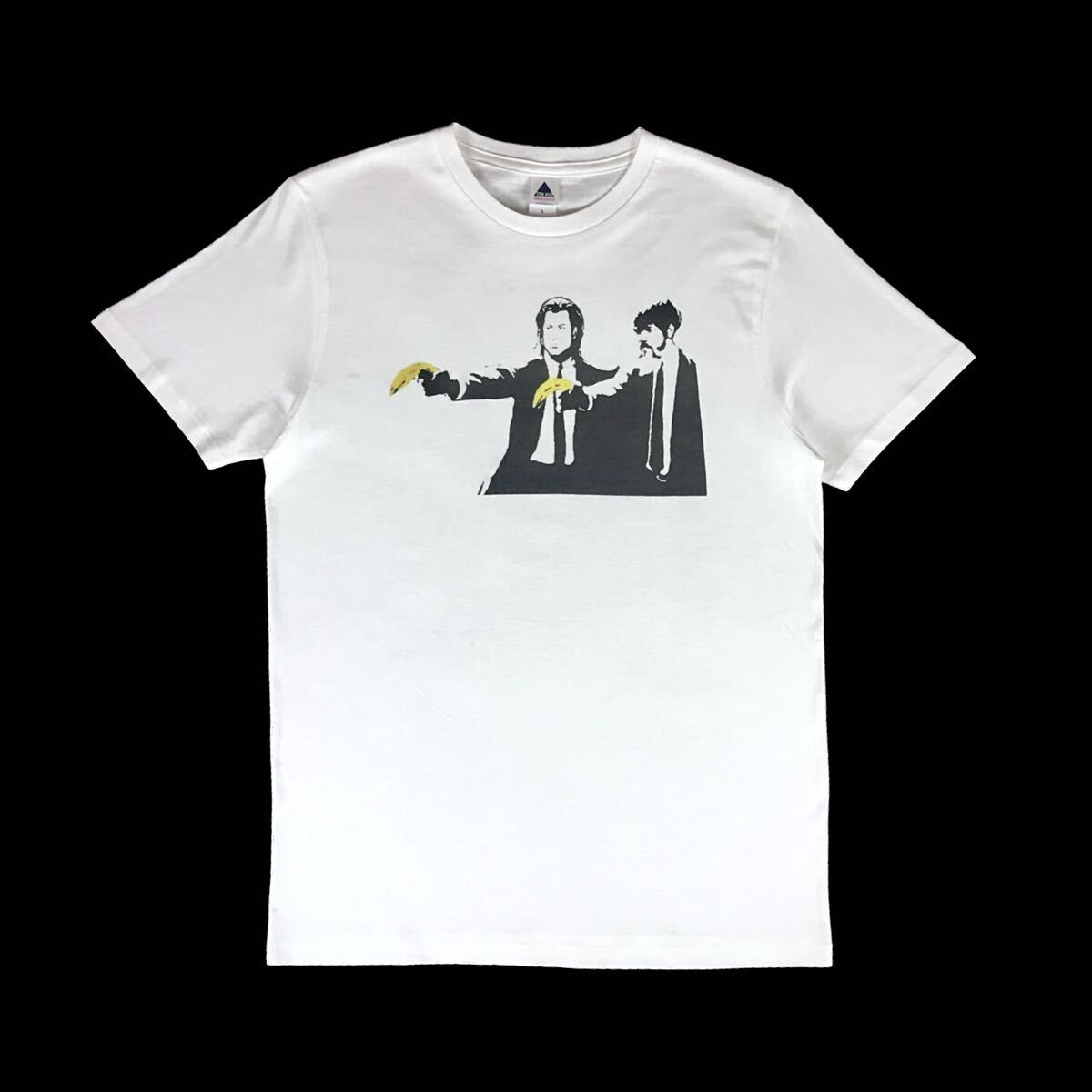 新品 未使用 BANKSY バンクシー パルプフィクション ピストル バナナ銃 Tシャツ S M L XL ビッグ オーバー サイズ XXL~5XL ロンT パーカー_画像6