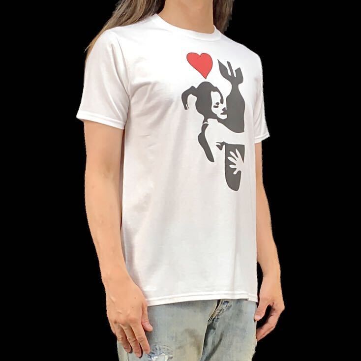 新品 未使用 Bomb Love Hugger 爆弾 少女 ハグ ボム グラフィティ アート Tシャツ S M L XL ビッグ オーバーサイズ XXL~5XL ロンT パーカー_画像3