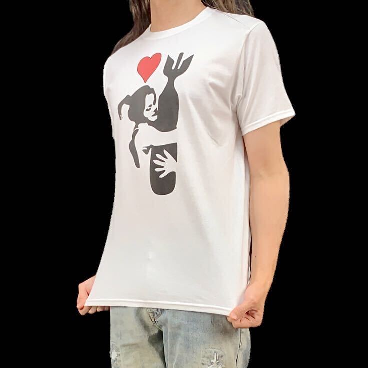 新品 未使用 Bomb Love Hugger 爆弾 少女 ハグ ボム グラフィティ アート Tシャツ S M L XL ビッグ オーバーサイズ XXL~5XL ロンT パーカー_画像1