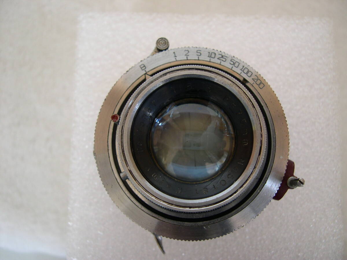 W134 蛇腹カメラから取外したレンズ部分 改造カメラの部品に 動作良の画像1