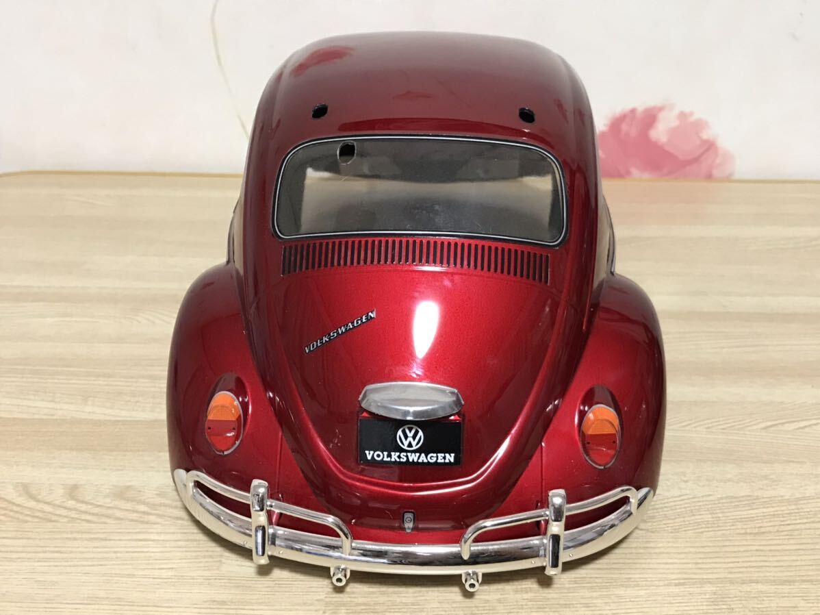 送料無料　Mシャーシ用　タミヤ　フォルクスワーゲン ビートル　メタリックレッド ラジコンボディ　TAMIYA VOLKSWAGEN BEETLE RC BODY