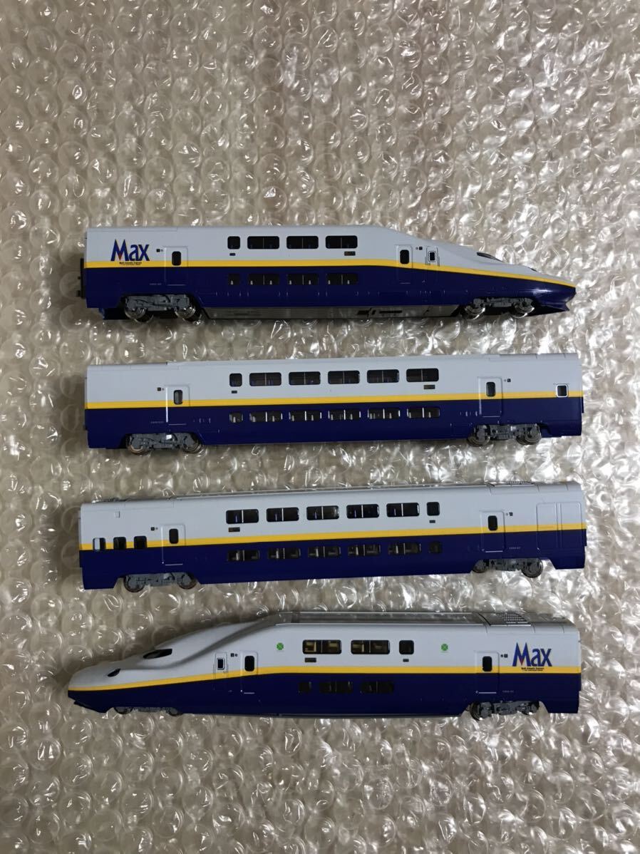 送料無料　KATO E4系新幹線MAX 先頭車 中間車 後尾車　セット　1/150 Nゲージ 鉄道模型_画像4