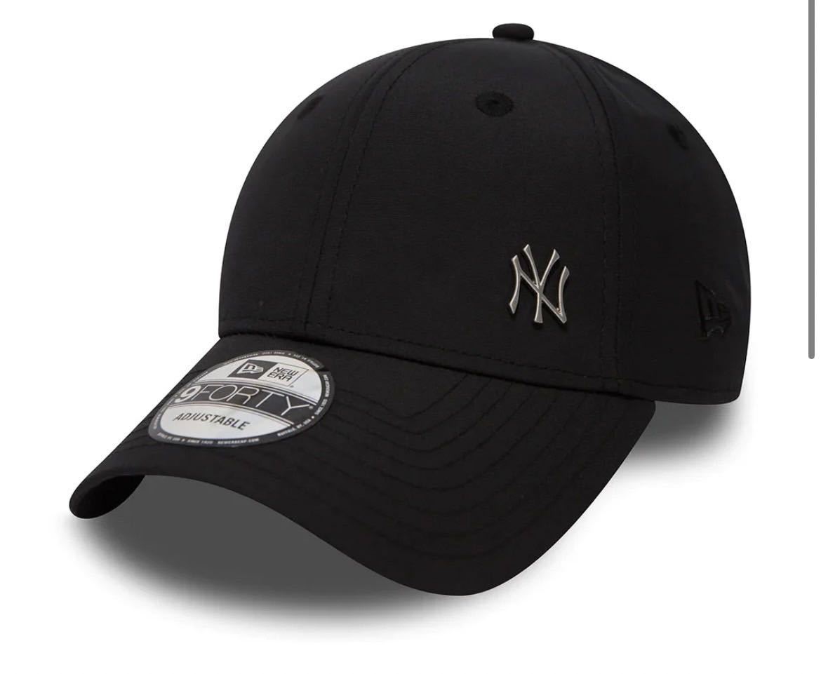 ニューエラ キャップ 帽子 9FORTY ナインフォーティ メタルロゴ サイドロゴ ブラック ユニセックス NEWERA 9FORTY FLAWLESS LOGO 新品の画像2