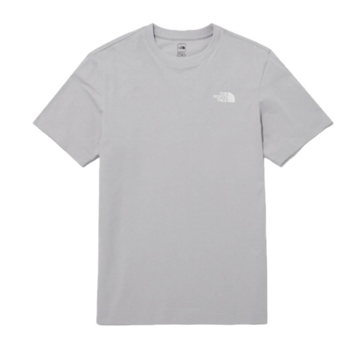 ザ ノースフェイス Tシャツ NT7U ライトグレー Mサイズ コットン素材 クルーネック シンプルロゴ THE NORTH FACE COTTON S/S TEE 新品