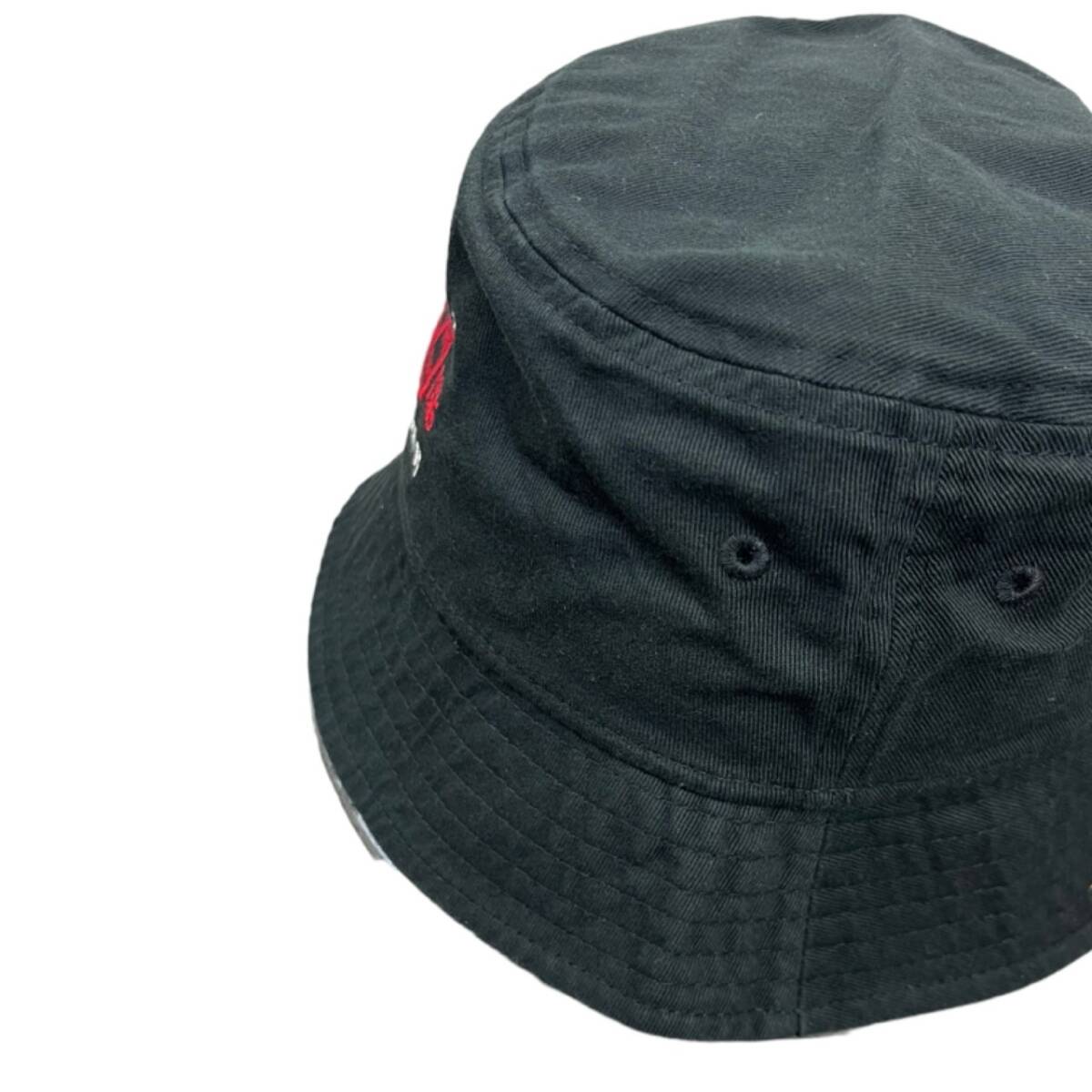 トミーヒルフィガー 帽子 バケットハット 69J9658 コットン素材 刺繍ロゴ ブラック ワンサイズ TOMMY HILFIGER MENS JEFF BUCKET HAT 新品の画像3
