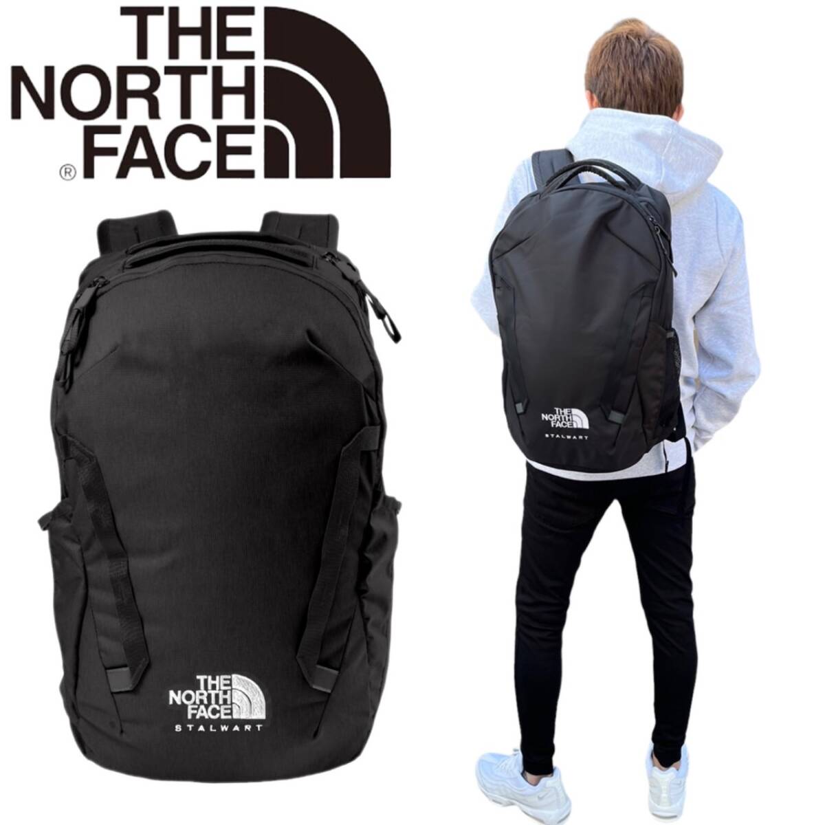 ノースフェイス バックパック NF0A52S6 バッグ リュックサック ブラック 27L ユニセックス THE NORTH FACE STALWART BACKPACK 新品の画像1