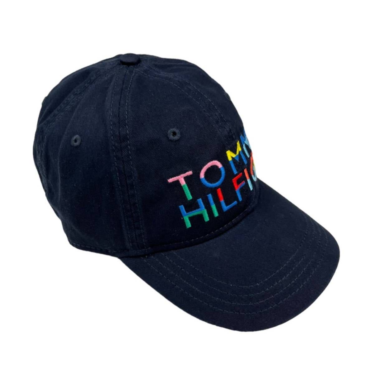トミーヒルフィガー Tommy Hilfiger キャップ ネイビー×レインボー ユニセックス 刺繍ロゴ ワンサイズ カジュアル TOMMY HILFIGER 新品の画像3