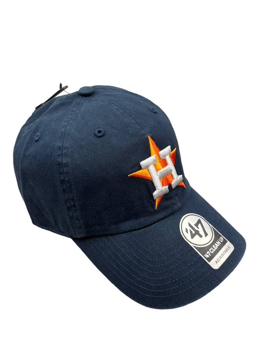 47 キャップ 帽子 ユニセックス コットンキャップ フォーティセブン クリーンナップ ヒューストン ネイビー 47BRAND CLEAN UP 新品_画像3