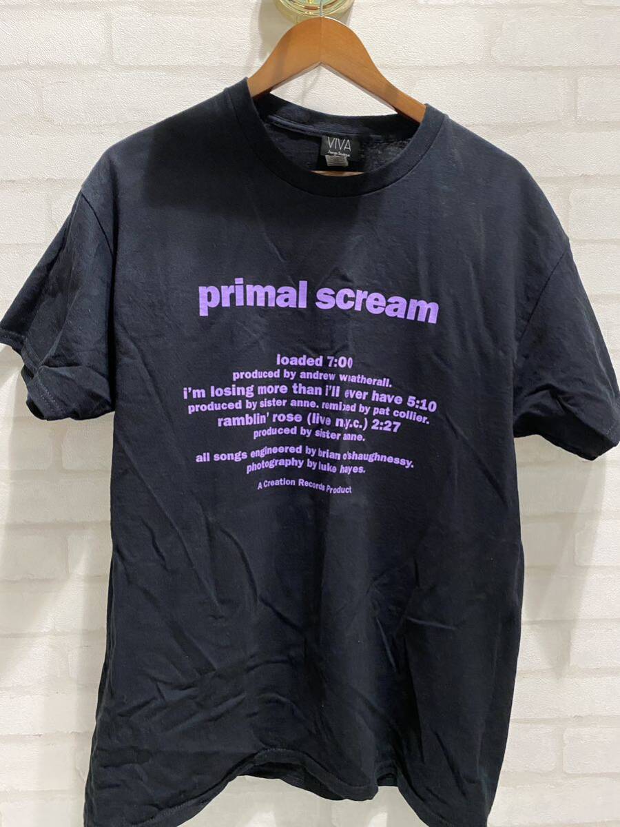 Tシャツ プライマルスクリーム primal scream ツアーTシャツブラック の画像1
