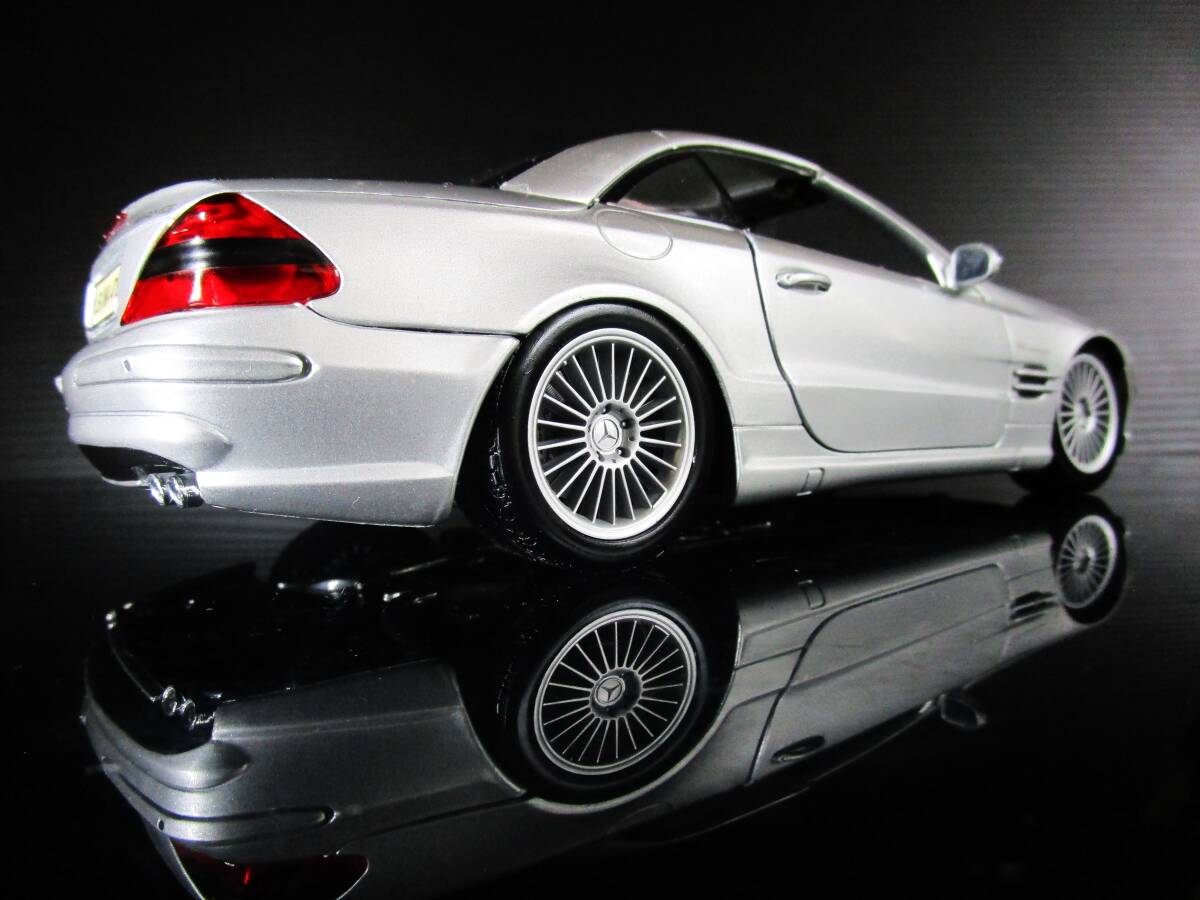 ☆希少☆カスタム品☆Maisto 1/18 MERCEDES BENZ SL55AMG メルセデスベンツSL55 AMG☆ローダウン仕様／Ｒ230型☆_SL55AMGローダウン仕様！！