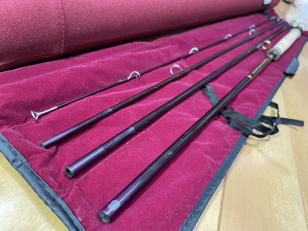 ★即決！稀少 TFO ディアクリーク 12'6 #5 4pcs 美品！ スペイ ロッド Temple Fork Outfitters Deer Creek ケース・袋付き★_画像3