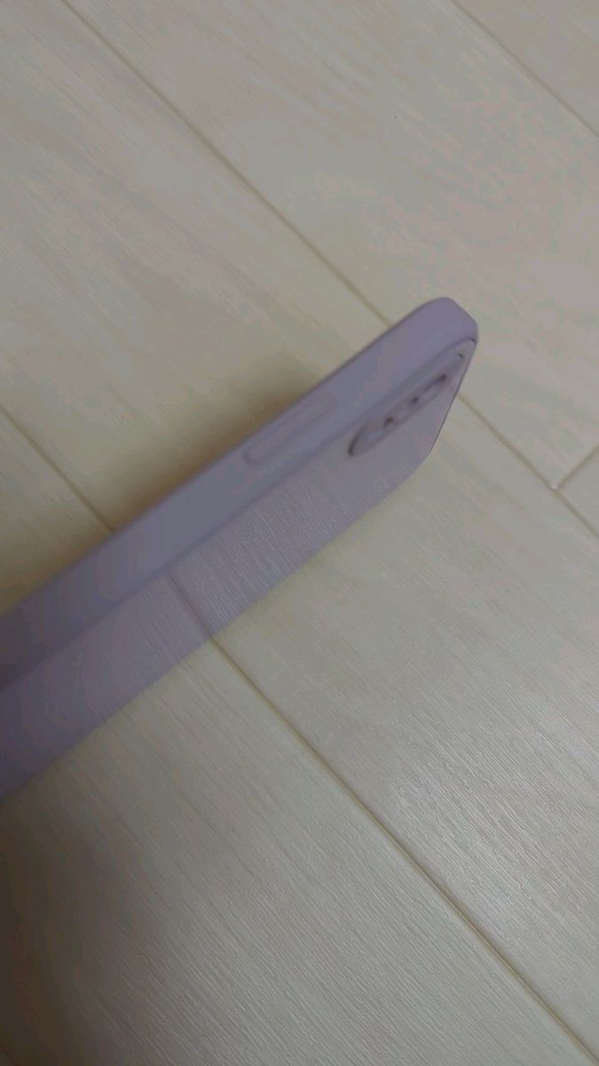 新品未使用　iPhoneXS　スマホケース　iPhoneケース　　ハード素材　無地　紫　韓国　くすみカラー