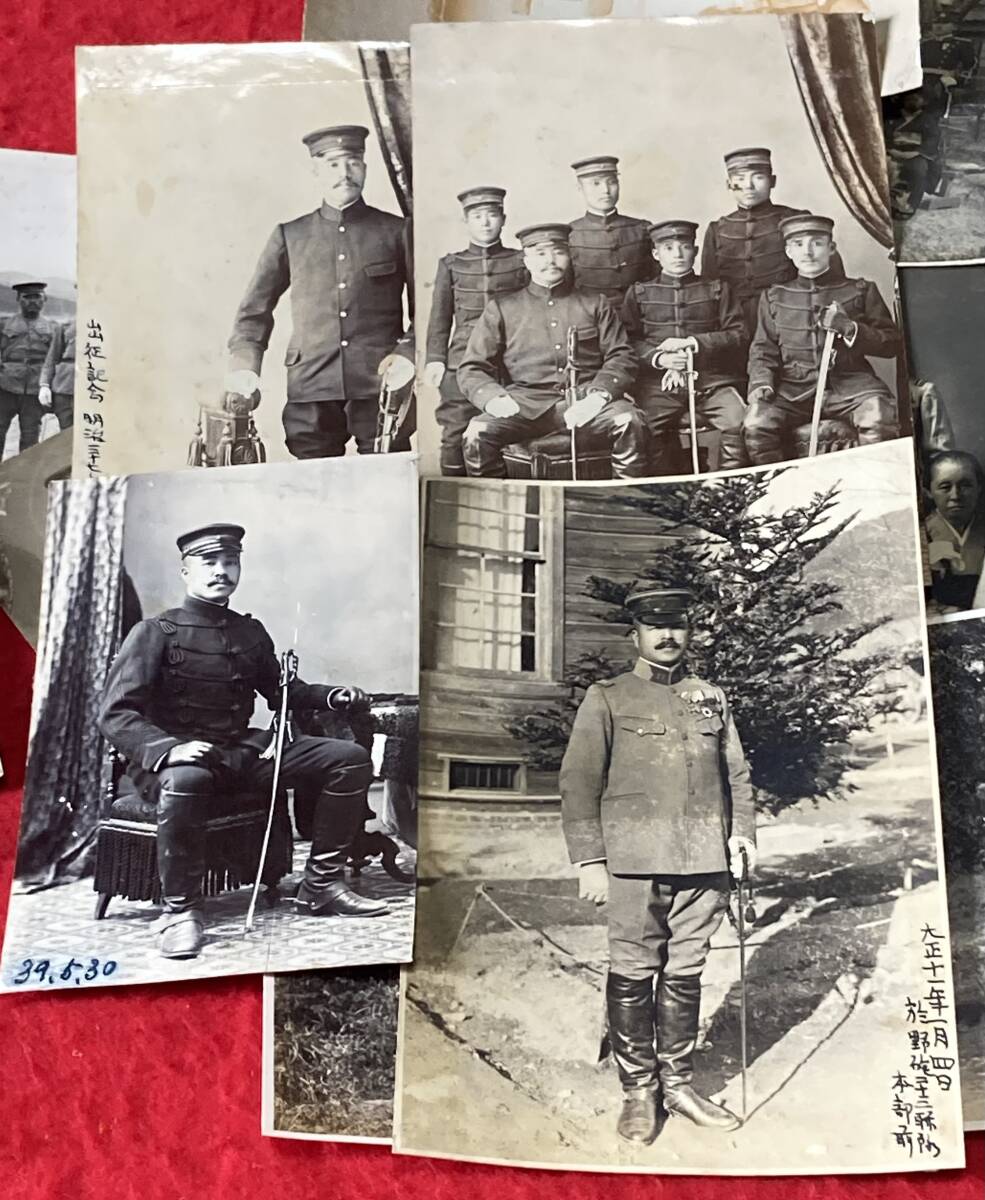 日本陸軍砲兵科将校古写真　日本軍日露戦争肋骨服戦時服三八式四五式_画像6