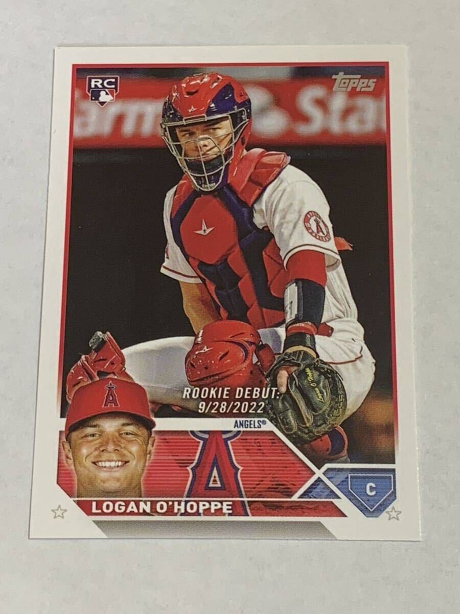 ローガン オホッピー LOGAN O'HOPPE 2023 TOPPS UPDATE RC ROOKIE DEBUT ANGELSの画像1