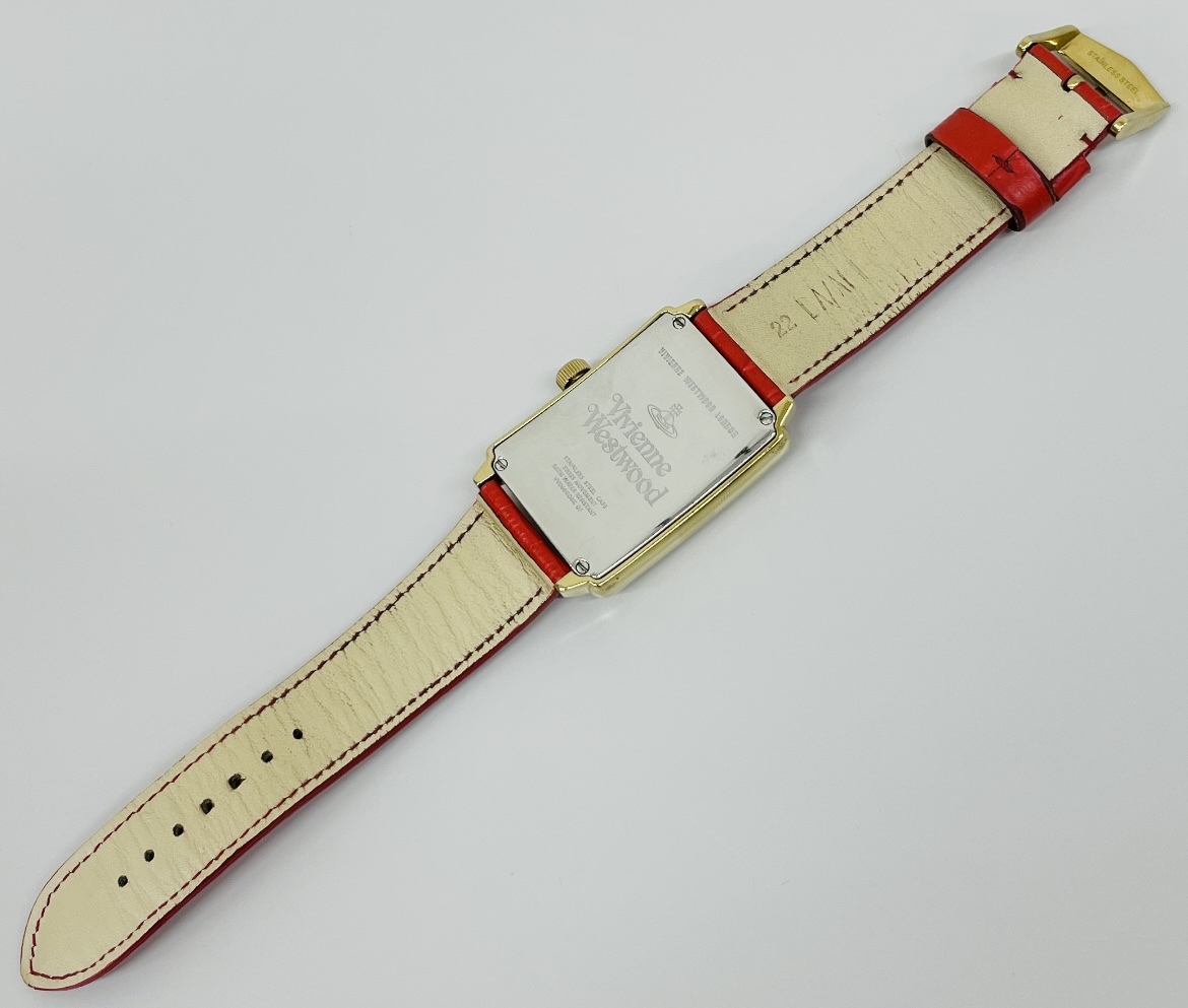 Vivienne Westwood ヴィヴィアンウエストウッド スクエア ユニオンジャック メンズ腕時計 クオーツ 本物保証