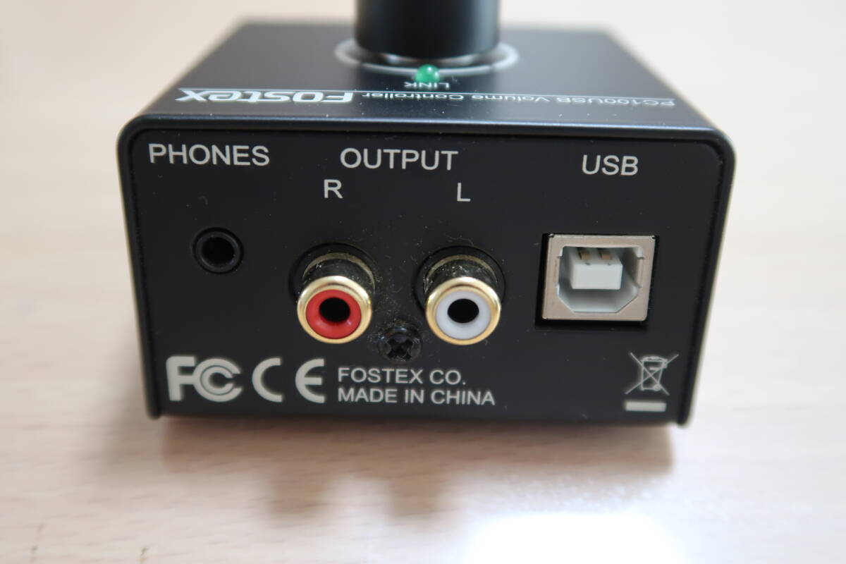 FOSTEX(フォステクス) ／ボリューム・コントローラー PC100USB USB DAC(D/Aコンバーター) ヘッドホンアンプ ライン出力 USBバスパワー_画像3