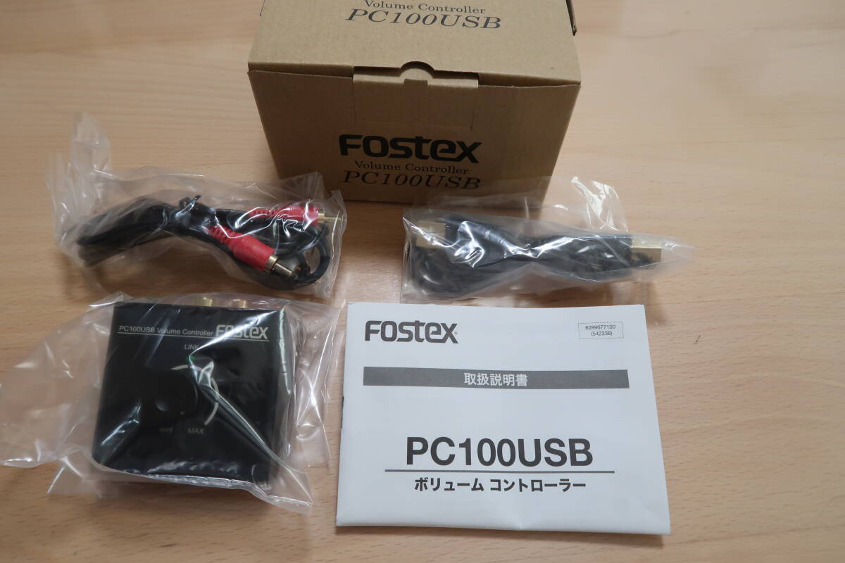 FOSTEX(フォステクス) ／ボリューム・コントローラー PC100USB USB DAC(D/Aコンバーター) ヘッドホンアンプ ライン出力 USBバスパワー_画像1