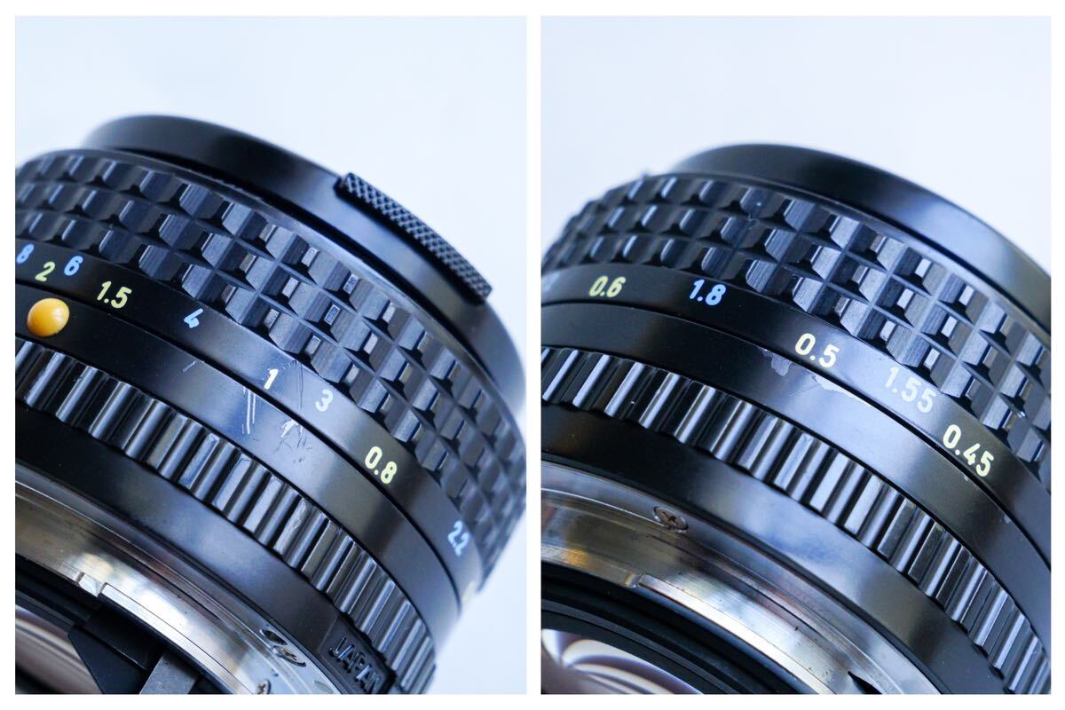 【動作確認済・良品】SMC PENTAX-A 50mm F1.4 標準単焦点レンズ MFオールドレンズ ペンタックスKマウントの画像9