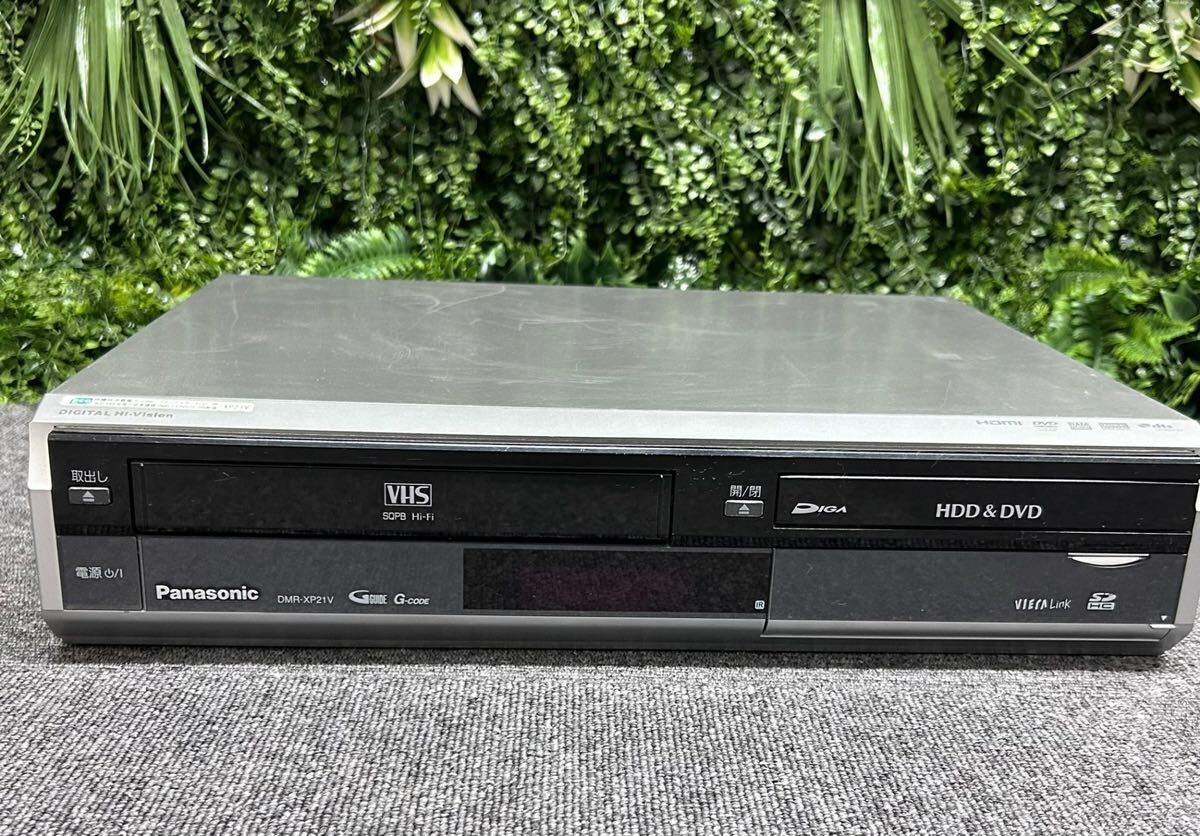 【通電可】Panasonic パナソニック DVDレコーダー ハイビジョン HDD搭載VHS一体型 2007年製 DMR-XP21V VN7FA019187 Rの画像1